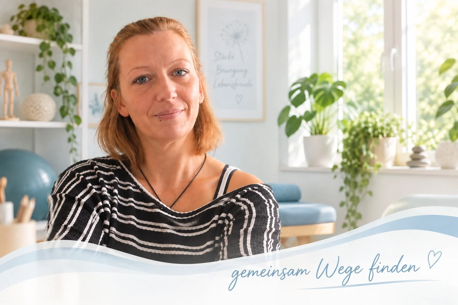 Kathleen Thäger in ihrer Praxis in Pampow, gemeinsam Wege finden
